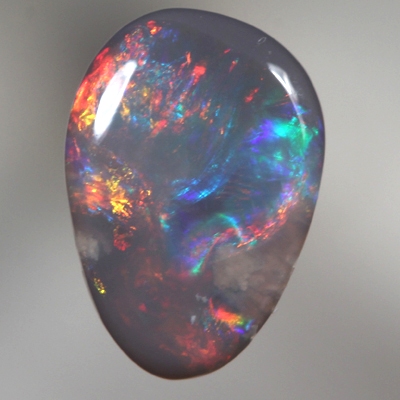 SOLID SEMI BLACK OPAL Bright rich fire